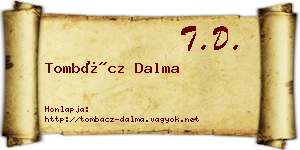 Tombácz Dalma névjegykártya